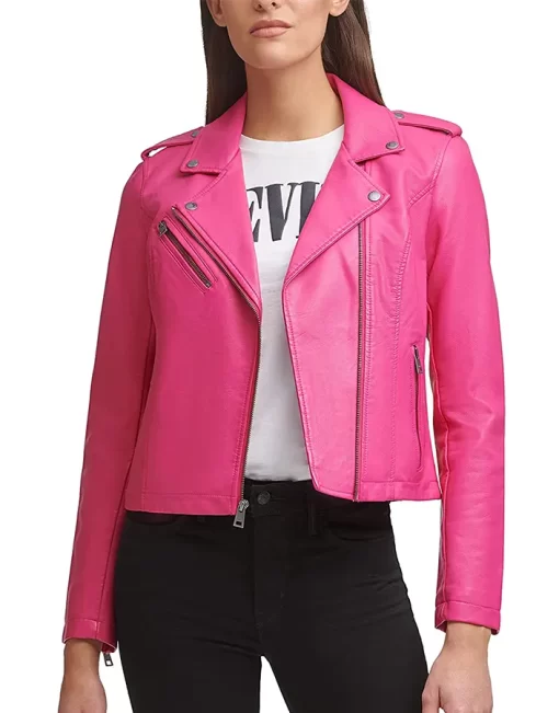 womens-pink-asymmetrical-zipper-faux-leather-jacket