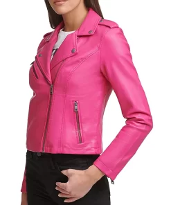 womens-pink-asymmetrical-zipper-faux-leather-jacket