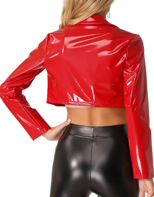 womens-red-faux-leather-short-racer-jacket