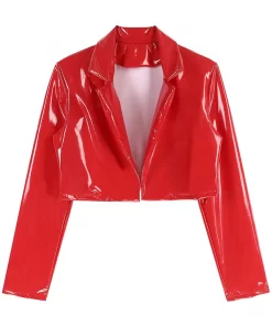 womens-red-faux-leather-short-racer-jacket