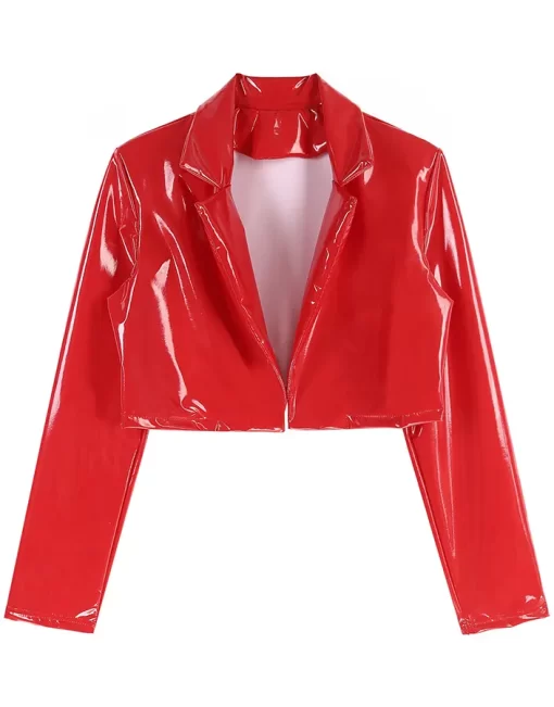 womens-red-faux-leather-short-racer-jacket