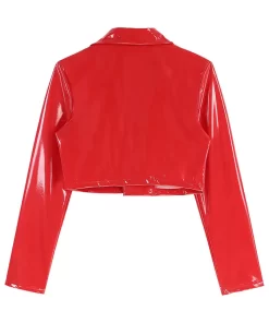 womens-red-faux-leather-short-racer-jacket