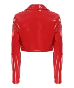 womens-red-faux-leather-short-racer-jacket