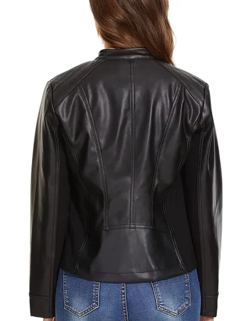 womens-stand-collar-black-faux-leather-jacket