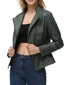 womens-string-quilted-shoulder-green-faux-leather-jacket