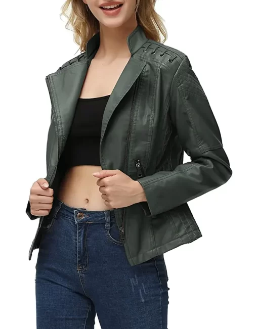 womens-string-quilted-shoulder-green-faux-leather-jacket