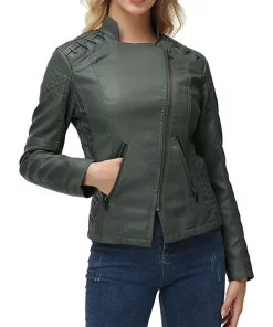 womens-string-quilted-shoulder-green-faux-leather-jacket