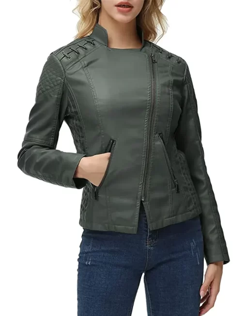 womens-string-quilted-shoulder-green-faux-leather-jacket