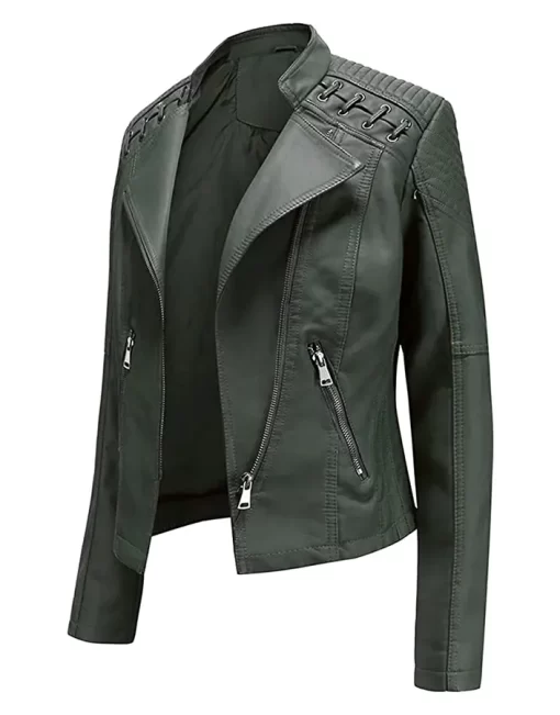 womens-string-quilted-shoulder-green-faux-leather-jacket