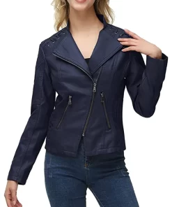 womens-string-quilted-shoulder-navy-blue-faux-leather-jacket