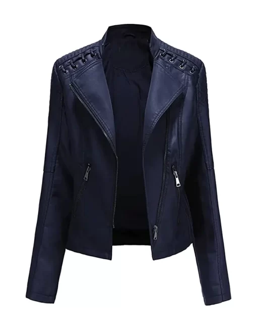 womens-string-quilted-shoulder-navy-blue-faux-leather-jacket