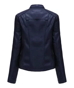 womens-string-quilted-shoulder-navy-blue-faux-leather-jacket