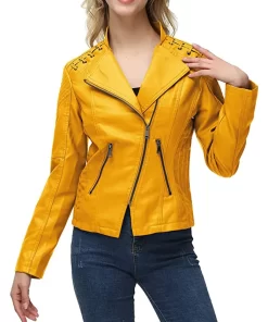 womens-string-quilted-shoulder-yellow-faux-leather-jacket