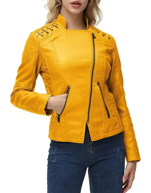 womens-string-quilted-shoulder-yellow-faux-leather-jacket