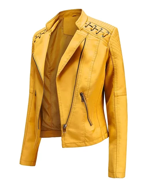 womens-string-quilted-shoulder-yellow-faux-leather-jacket