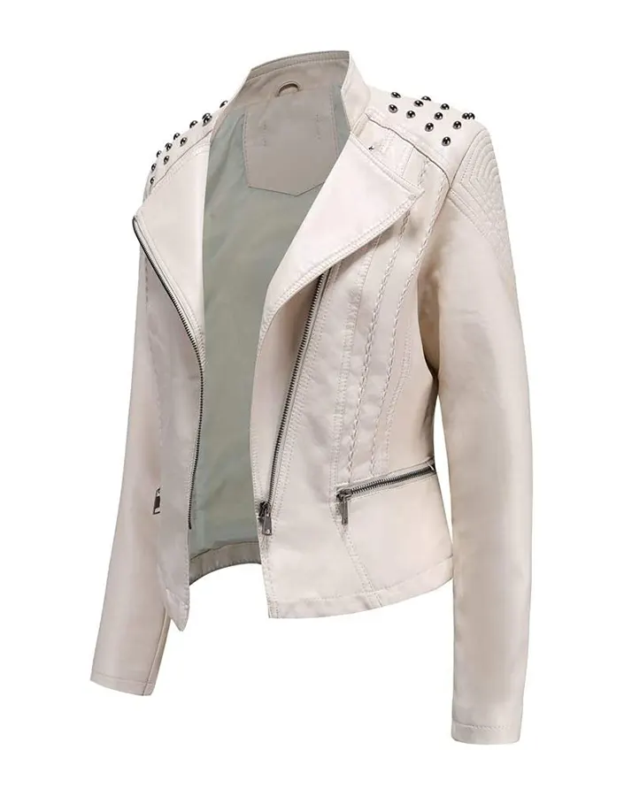 womens-studded-shoulder-cream-faux-leather-jacket-2 womens-studded-shoulder-cream-faux-leather-jacket