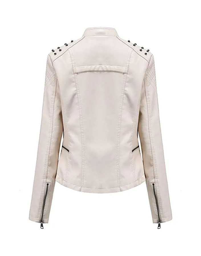 womens-studded-shoulder-cream-faux-leather-jacket-3 womens-studded-shoulder-cream-faux-leather-jacket