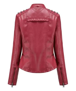 womens-studded-shoulder-maroon-faux-leather-jacket