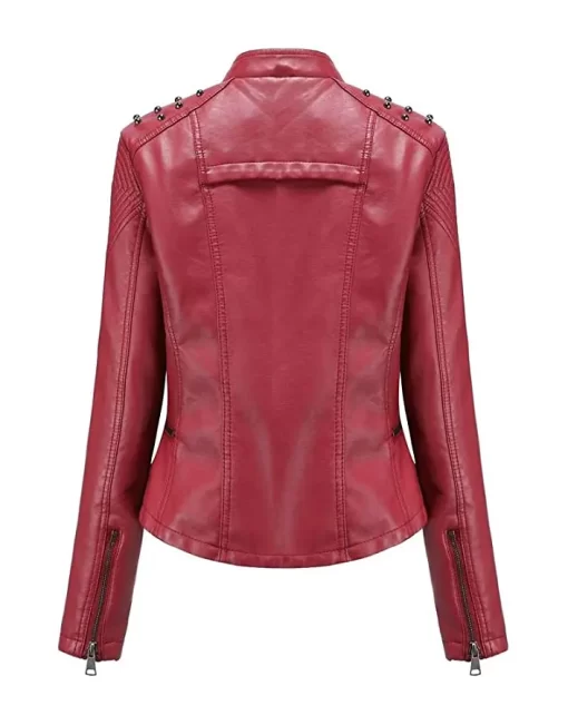 womens-studded-shoulder-maroon-faux-leather-jacket