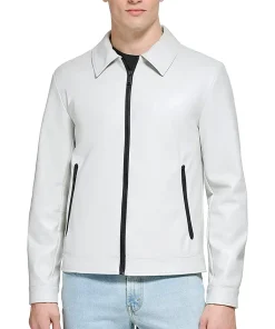 mens-white-shirt-collar-faux-leather-jacket