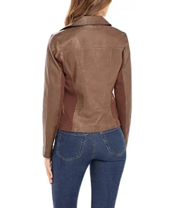 womens-brown-biker-faux-leather-jacket