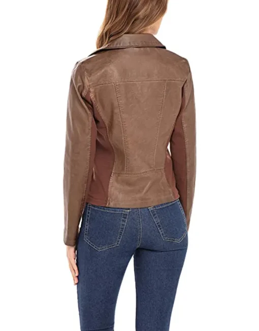 womens-brown-biker-faux-leather-jacket