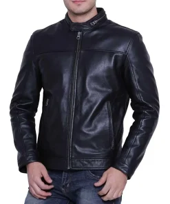 mens-black-cafe-racer-faux-leather-jacket