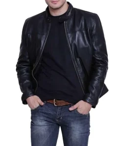 mens-black-cafe-racer-faux-leather-jacket