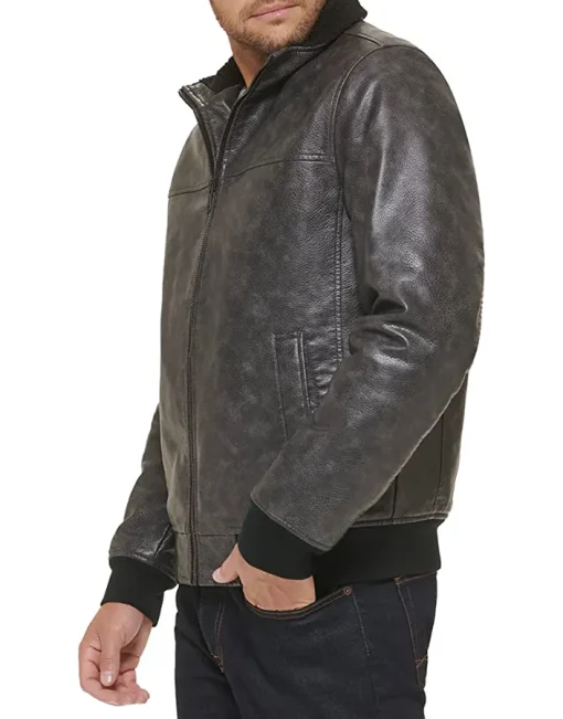 mens-black-faux-leather-bomber-jacket-with-sherpa-collar