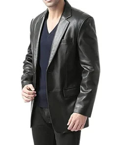 mens-black-faux-leather-sports-blazer