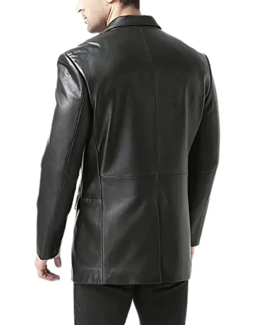 mens-black-faux-leather-sports-blazer