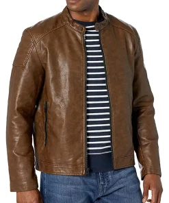 mens-brown-faux-leather-padded-shoulder-jacket