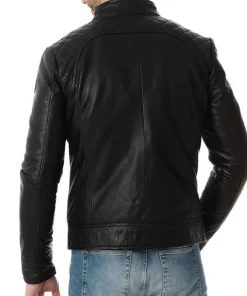 mens-buckle-collar-black-faux-leather-moto-biker-jacket