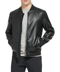 mens-faux-leather-black-varsity-bomber-jacket