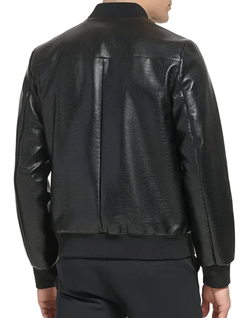 mens-faux-leather-black-varsity-bomber-jacket