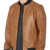 mens-faux-leather-brown-bomber-jacket