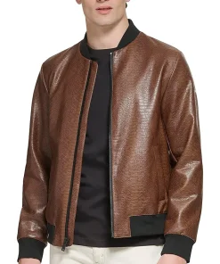 mens-faux-leather-brown-varsity-bomber-jacket