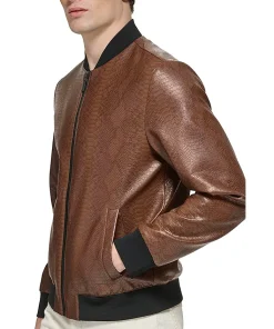 mens-faux-leather-brown-varsity-bomber-jacket