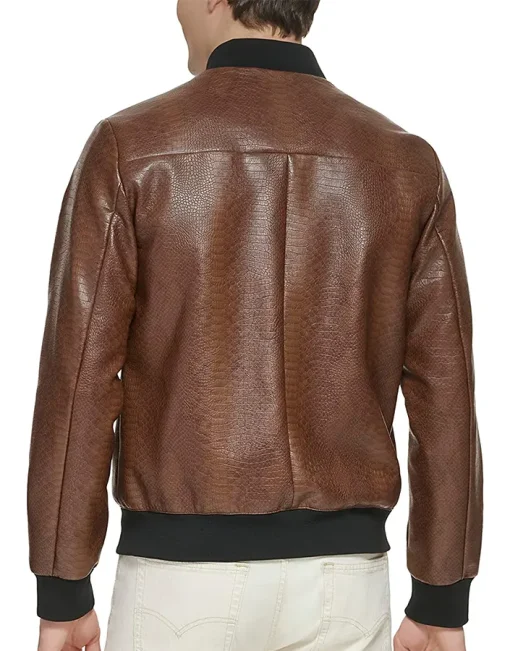 mens-faux-leather-brown-varsity-bomber-jacket