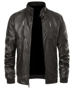 mens-faux-leather-coffee-brown-bomber-jacket-with-removable-hood