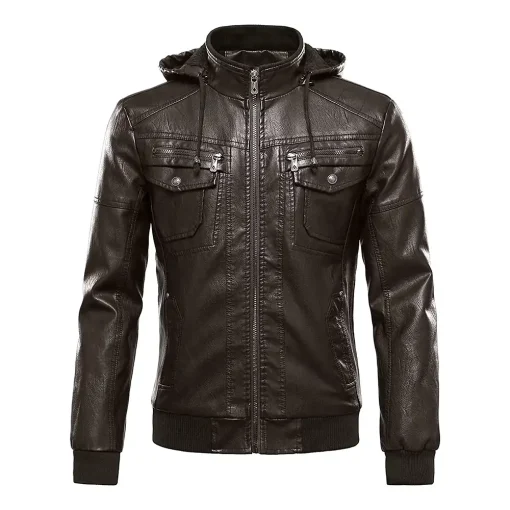 mens-fleece-lined-coffee-faux-leather-jacket-with-removable-hood