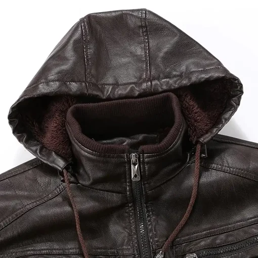 mens-fleece-lined-coffee-faux-leather-jacket-with-removable-hood