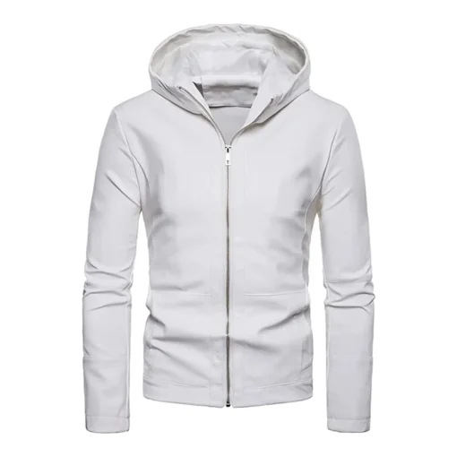 mens-hooded-white-faux-leather-jacket