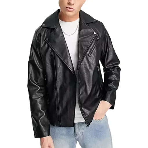 mens-iconic-black-faux-leather-jacket