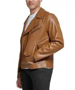 mens-lapel-collar-brown-faux-leather-motorcycle-jacket