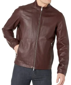 mens-regular-fit-brown-faux-leather-jacket