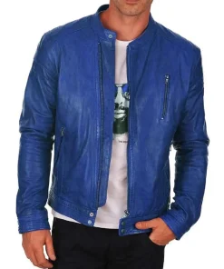 mens-slim-fit-blue-faux-leather-biker-jacket