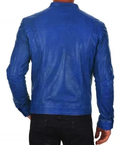 mens-slim-fit-blue-faux-leather-biker-jacket