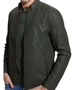 mens-vintage-green-faux-leather-jacket