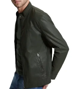 mens-vintage-green-faux-leather-jacket